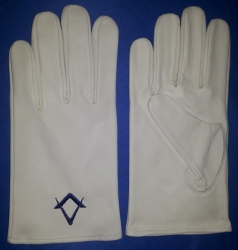 Masonic Leather Gloves